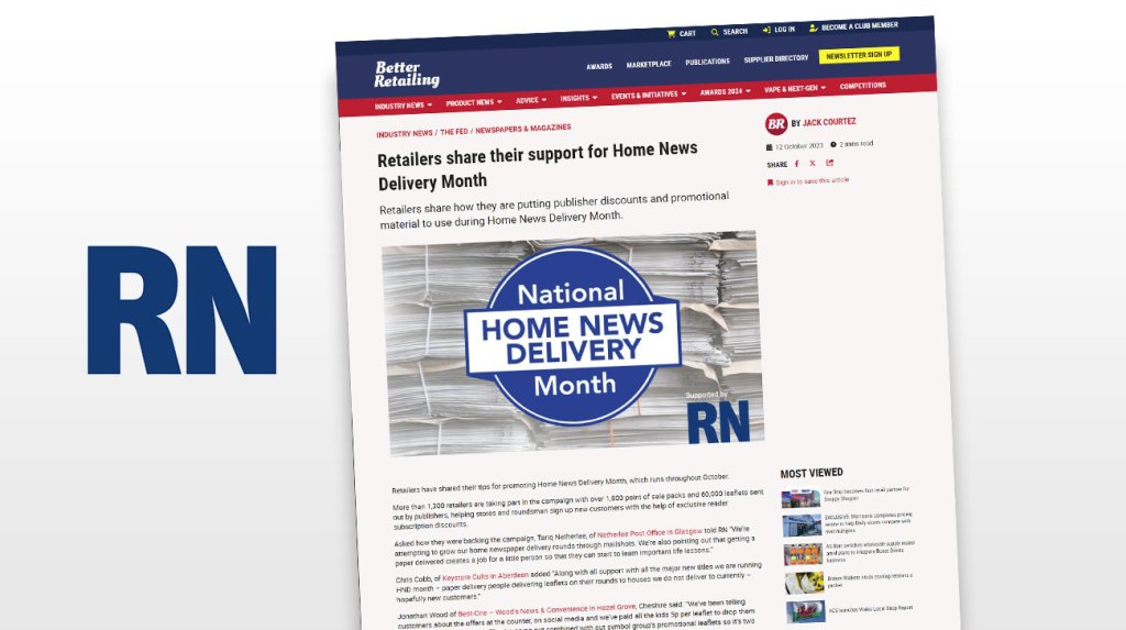 Retailers share their support for Home News Delivery Month